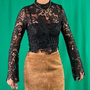 Black Lace Top